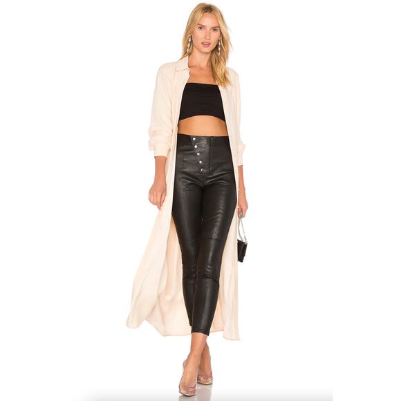 LPA Black 100% Leather 597 Pants